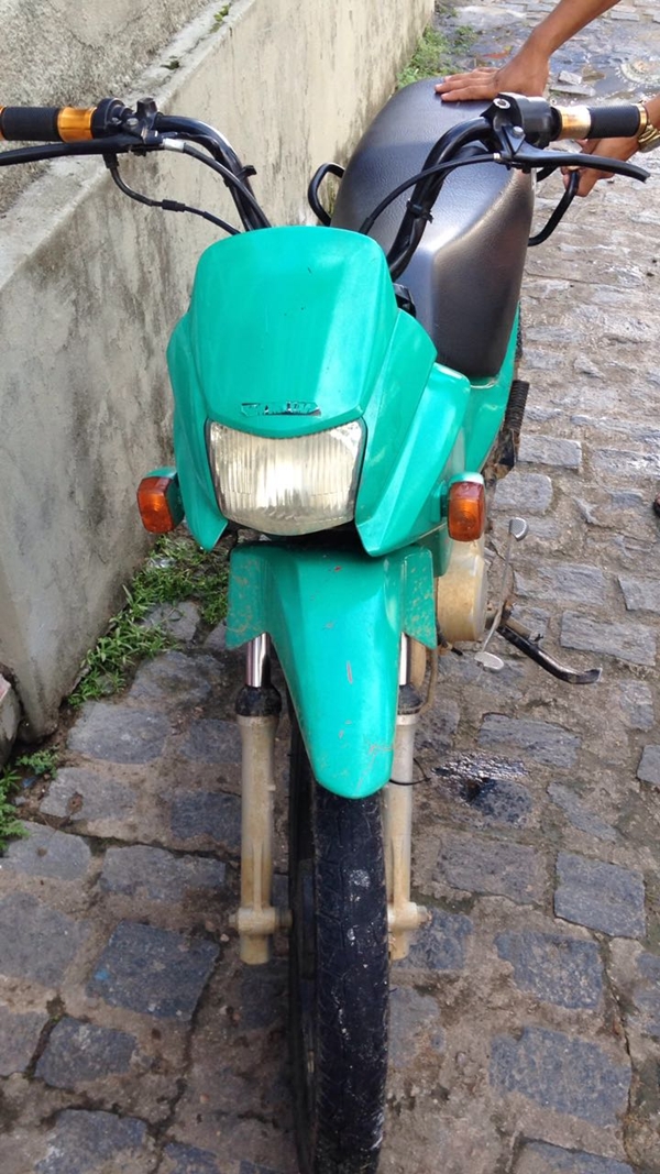 A Moto foi recuperada pela policia