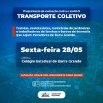 COVID-19: PREFEITURA INICIA VACINAÇÃO PARA TRABALHADORES DO TRANSPORTE COLETIVO EM BARRA GRANDE NESTA SEXTA, 28.