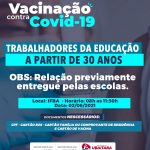 PREFEITURA DE UBAITABA DÁ INICIO A VACINAÇÃO DOS PROFISSIONAIS DA EDUCAÇÃO A PARTIR  DE 30 ANOS