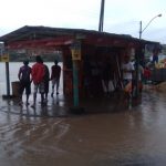 UBAITABA: RIO DAS CONTAS ALAGADA CIDADE