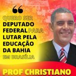 AURELINO LEAL: PRÉ-CANDIDATO A DEPUTADO PROFESSOR CHRISTIANO SE APRESENTA AO ELEITORADO