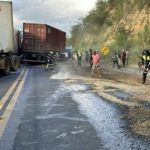 ACIDENTE ENTRE TRÊS CARRETAS DEIXA MOTORISTA MORTO EM TRECHO DA SERRA DO MUTUM, NO SUDOESTE BAIANO