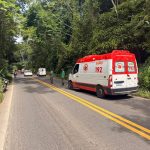 BATIDA ENTRE MOTOS DEIXA COMERCIANTE UBATENSE FERIDO  NA BR-330