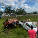 MORADOR DE UBATÃ SAI ILESO  DE ACIDENTE NA  BR-330, PRÓXIMO AO TREVO DA BR-101